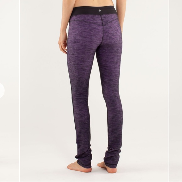 Lululemon Forme Pant Reversible Slub Denim Tender Violet / Black - Picture 2 of 7